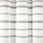 Breezy Chic Tassel Jacquard Recycled Cotton Shower Curtain