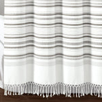 Urban Woven Yarn Dyed Recycled Cotton Blend Shower Curtain