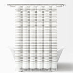 Urban Woven Yarn Dyed Recycled Cotton Blend Shower Curtain