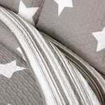 Star Reviersible 2 Piece Quilt Set Twin Size