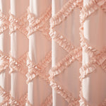 Ruffle Diamond Shower Curtain