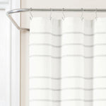 Modern Galaxy Waffle Woven Cotton Blend Shower Curtain