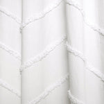 Chenille Chevron Shower Curtain