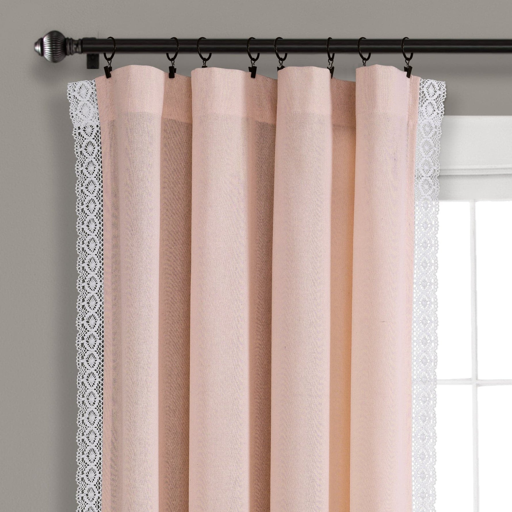 Rosalie Faux Linen Window Panel Set