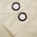 Faux Linen Absolute Blackout Window Curtain Panel