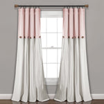 Linen Button Window Curtain Panel