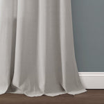 Linen Lace Window Curtain Panel Set