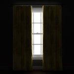 Linear Tree Insulated Rod Pocket Blackout Curtain Panel Set