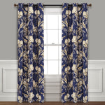Farmhouse Bird And Flower Insulated Grommet Blackout Window Curtain Panel Set