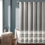 Nantucket Yarn Dyed Tassel Fringe Shower Curtain