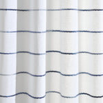 Ombre Stripe Yarn Dyed Recycled Cotton Blend Shower Curtain