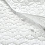 French Country Geo Ruffle Skirt 3 Piece Bedspread Set
