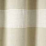 Tucker Stripe Yarn Dyed Knotted Tassel Shower Curtain