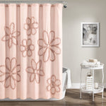 Ruffle Flower Shower Curtain