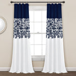 Estate Garden Print Room Darkening Window Curtain Set