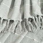 Boho Tufted Cotton Woven Tassel Fringe Throw