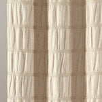 Waffle Stripe Woven Cotton Shower Curtain