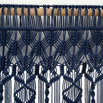 Boho Macrame Textured Cotton Valance