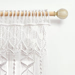 Boho Macrame Textured Cotton Valance
