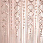 Boho Macrame Textured Cotton Window Curtain