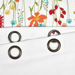 Clarissa Floral Light Filtering Window Curtain Panel Set