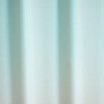 Ombre Embroidery Tassel Cotton Shower Curtain