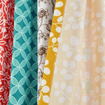 Boho Patch Window Curtain Panel Set