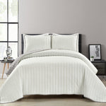 Soft Stripe All Season Quilt/Coverlet Set