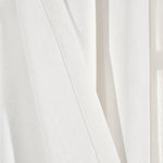 Linen Button Pinched Pleat Window Curtain Panel
