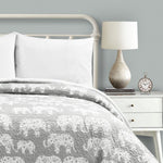 Elephant Parade Sherpa Blanket/Coverlet