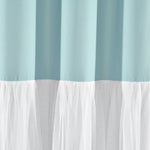 Tulle Skirt Colorblock Shower Curtain
