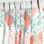 Poppy Garden Sheer Window Curtain Panel Set