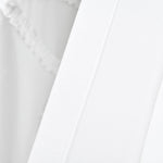 Ruffle Flower Window Curtain Panel Set