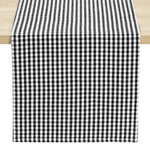 Gingham Check Yarn Dyed Table Runner