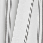 Farmhouse Stripe Yarn Dyed Recycled Cotton Blend Window Curtain Panel Set