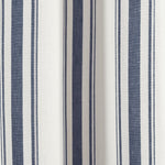 Farmhouse Stripe Yarn Dyed Recycled Cotton Blend Window Curtain Panel Set