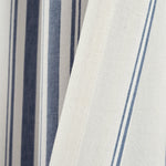 Farmhouse Stripe Yarn Dyed Recycled Cotton Blend Window Curtain Panel Set