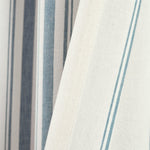 Farmhouse Stripe Yarn Dyed Recycled Cotton Blend Window Curtain Panel Set
