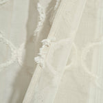 Avon Trellis Grommet Sheer Window Curtain Panel Set
