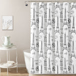 Paris Bonjour Cotton Shower Curtain