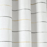 Ombre Stripe Yarn Dyed Recycled Cotton Blend Shower Curtain