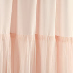 Tulle Skirt Solid Window Curtain Panel Set