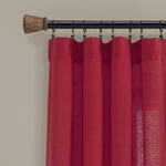 Linen Button Window Curtain Panel