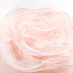 Ruffle Flower Layer Round Decorative Pillow
