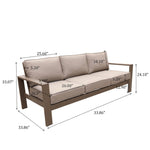 Powdered Outdoor Sofa