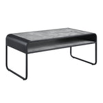 Raziela Concrete Coffee Table - Black / Gray