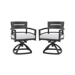 Outdoor Patio Aluminum Swivel Rocker 2PCs with Sunbrella Cushions