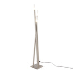 Icicle Contemporary Floor Lamp in Brushed Nickel by LumiSource