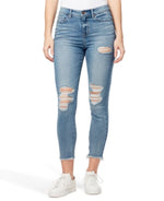 William Rast Ripped High-Rise Ankle Skinny Jeans