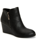 Womens Wynonaa Faux Leather Heel Booties